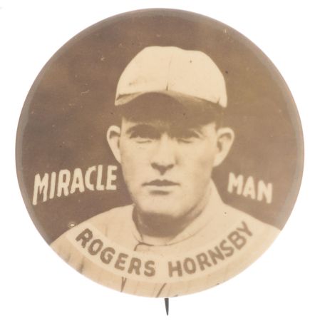 1926 Miracle Man Pin Hornsby